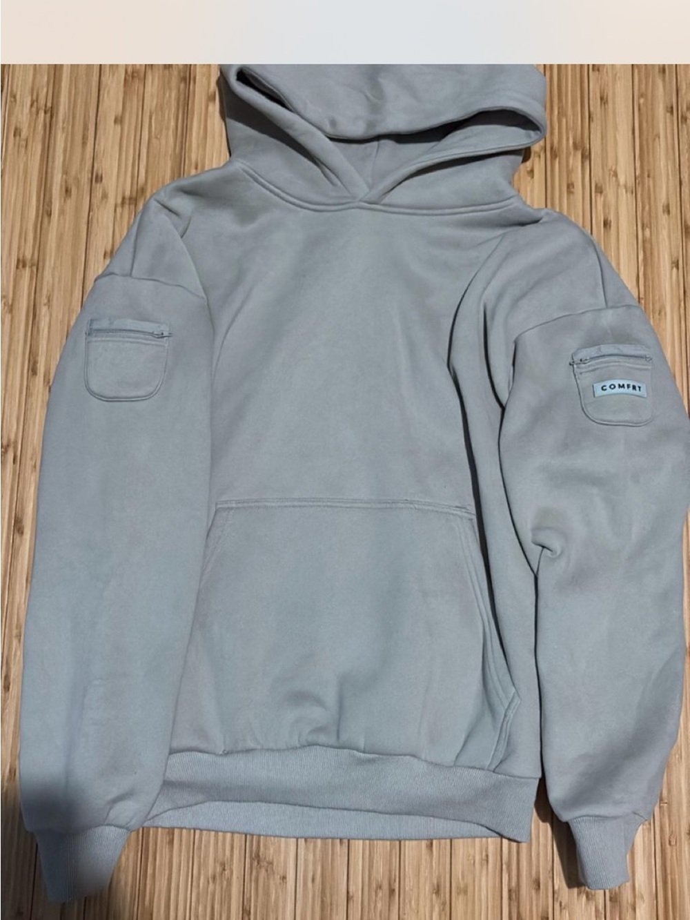 Gray Comfrt Hoodie and sweatpants set